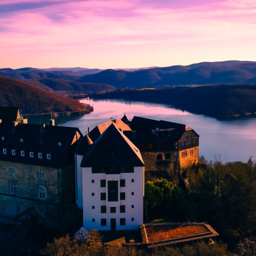 Die Welt von Oben -Drohnenfotografie - Schloss Waldeck Edersee Hessen